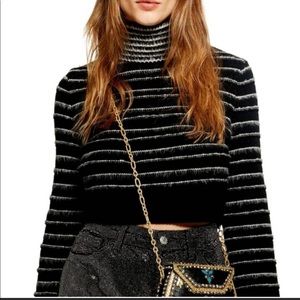 Topshop Black and white sweater